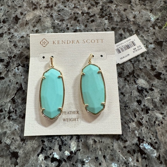 Kendra Scott Elle Faceted Drop Earrings Gold - Picture 4 of 8